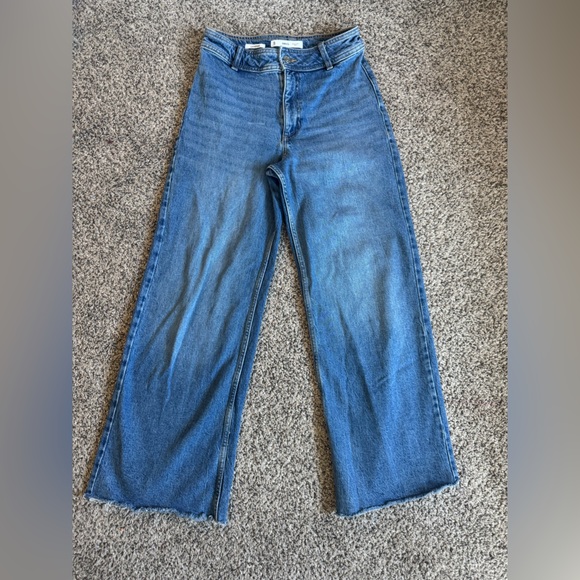 Mango Culotte Wide-Leg Jeans - Picture 2 of 5